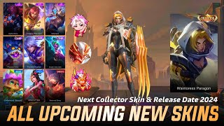 MOBILE LEGENDS ALL UPCOMING SKIN 2024  NEXT COLLECTOR SKIN amp STARLIGHT SKIN  ML LEAKS [upl. by Huang951]