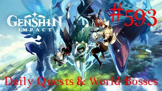 Genshin Impact Walkthrough Part 593  Daily Quests amp World Bosses 122 No Commentary [upl. by Gaddi]