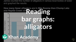 Interpreting bar graphs alligators  Math  3rd grade  Khan Academy [upl. by Wainwright976]