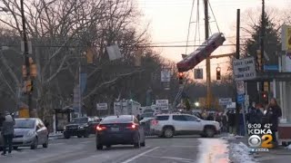 Team That Lifted Bus Out Of Pittsburgh Bridge Wreckage Explains How They Did It [upl. by Zacek670]