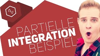 Partielle Integration mit Sinus Beispielaufgabe [upl. by Nylessej]