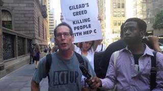 Protesting Gileads Outrageous Hep C Treatment Pricing [upl. by Ieso874]