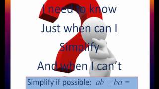 BEST Simplifying Algebraic Expressions  FUN LEARNING MATH [upl. by Shaffert]