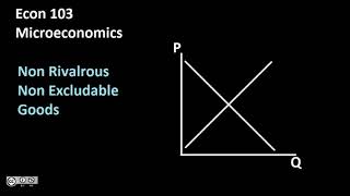 Market failure Non rivalrous non excludable goods [upl. by Allanson]