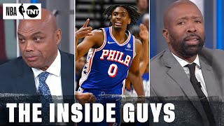 The Fellas React To Tyrese Maxey CareerNight In Utah  NBA on TNT [upl. by Biggs962]