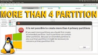 How to Create More Than 4 Partitions Extended  Logical Partition [upl. by Ialohcin]