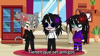 💢Tienen que ser amigos💢°meme° •Acenix JeffTheKiller y Nina The Killer• [upl. by Doykos]