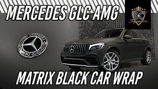 Mercedes GLC AMG wrapped in Matrix Black [upl. by Ecnedac]