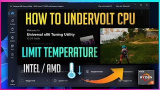 How To Undervolt CPUGPU In Laptops  Undervolt IdeaPad G3 6600H 3050 Universal X86 Tuning Utility [upl. by Inahet820]