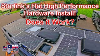 Starlink Mobility Flat High Performance Hardware RV Roof Install [upl. by Lzeil682]