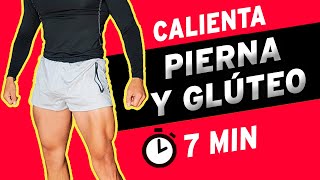 RUTINA de CALENTAMIENTO para Piernas en 7 minutos [upl. by Rhodes581]