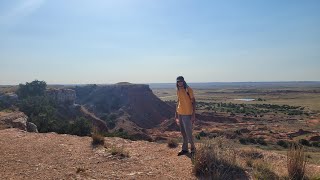 Gloss Mountain Oklahoma State Park 4K Exploring Finding Crystals [upl. by Brenna]