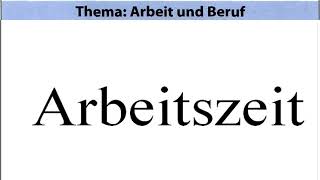 Start Deutsch 1 Sprechen Teil 2– Thema Arbeit und Beruf [upl. by Madonna]