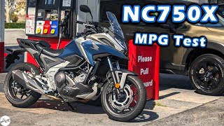 2023 Honda NC750X DCT – MPG Test  DM Commuter Fuel Economy and Tank Range [upl. by Marceau]