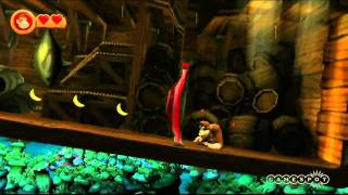 Donkey Kong Country Returns  Pirate Ship Gameplay [upl. by Lielos]