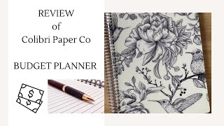 BUDGET PLANNER REVIEW  Colibri Paper Co Budget Planner [upl. by Dranyl]