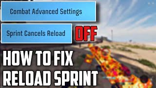 HOW to FIX Cancel Reload When SPRINT  Warzone 40  Season 1 BO6 [upl. by Nevil96]