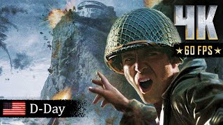 Call of Duty 2 4K60fps Hardened Walkthrough Part 8 American Campaign  DDay [upl. by Tay128]