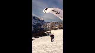 Speedflying in Werfenweng vom Bischling ins Tal  Tandemflug mit Chris Reinegger [upl. by Deeyn]