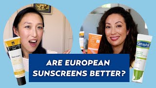 Is Sunscreen Better in Europe Dermatologist Shares Her Holy Grail Sunscreens [upl. by Athiste]