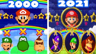 Mario Party Superstars vs Mario Party Series  1 vs 3 Minigames  Luigi vs Mario vs Waluigi vs DK [upl. by Daphie626]