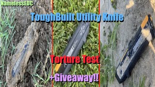 Toughbuilt Utility Knife Torture Test Giveaway [upl. by Truc143]