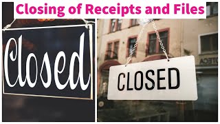 eOffice  Closing and ReOpening of Receipts and Files Step by Step discussion with Live Demo [upl. by Ennaesor]