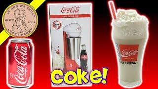 Coca Cola Milk Shake Maker  I Make A Coke Milk Shake  Nostalgia Products [upl. by Elac651]