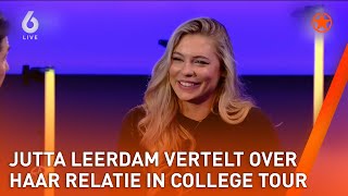 Jutta Leerdam vertelt in College Tour over haar relatie met Jake Paul  SHOWNIEUWS [upl. by Cline975]