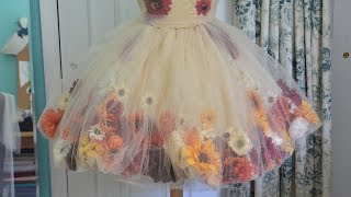 Making a Flower Fairy Dress  Part one [upl. by Aytida603]