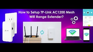 How to Setup TPLink AC1200 Mesh WiFi Range Extender  StepbyStep Guide [upl. by Marabelle]