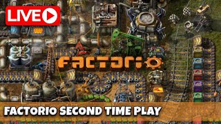 Factorio 2nd Day Gameplay [upl. by Ebony]