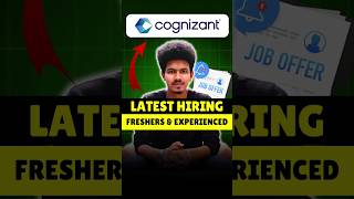 Cognizant Hiring  IT Job Opportunities for Freshers and Experienced shorts viral cognizant [upl. by Ikceb]