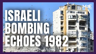 Israeli bombing of Beirut recreates destruction of 1982 invasion [upl. by Yrak347]