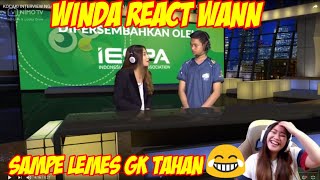 ngakak parah winda sampe lemesevos winda earl reaction interview wann IENCevos esport vs alter ego [upl. by Merell532]