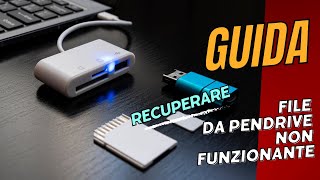 🔧💾 Come recuperare file da pendrive USB danneggiata o corrotta 💾🔧 [upl. by Wilda]