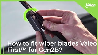 How to fit car wiper blades Valeo First™ for Gen2B  Valeo Servic [upl. by Lakym]