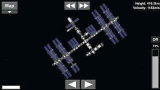 Building the ISS in real time events  Spaceflight Simulator [upl. by Ellenar]