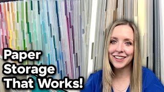 12x12 Paper Storage Solution  Craft Room Organization [upl. by Adriano]