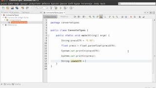 Convertendo String em float double e int  Conversão de tipos em Java [upl. by Eleahcim61]