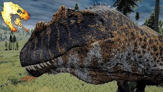 The Isle  Giga Vs T Rex GamePlay [upl. by Nonohcle852]