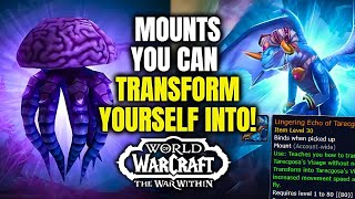 ALL quotTransformationquot Mounts You Can Get In WoW ShapeShift Yourself WoW The War Within  1105 [upl. by Aicilihp]