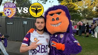 First ALeague Game Of The Season Perth Glory vs Wellington Phoenix  Matchday Vlog [upl. by Adnoraj45]