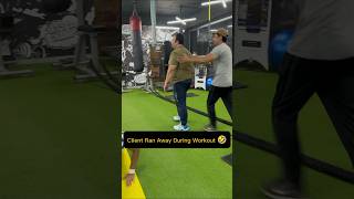 Client Ran Away During Workout 🤣fitness exercise gym motivation gymexercises viralshort [upl. by Eletnahs]