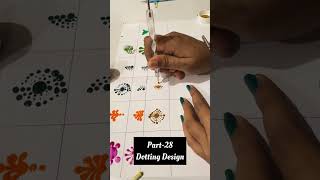 PART28How To Draw Dotting Designs dottingtools dotmandalaart shorts [upl. by Pry]