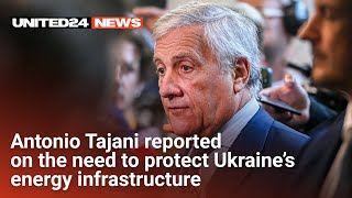 Antonio Tajani reported on the need to protect Ukraine’s energy infrastructure warinukraine [upl. by Reel756]