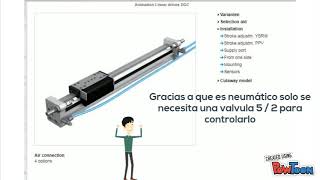 DGC FESTO Actuador neumático lineal [upl. by Ahsiloc]