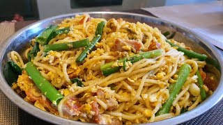 Chow mein  fried noodles  how to give your noodles enhanced eggy flavours [upl. by Pellikka]