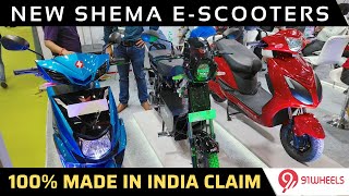 100 Made in India electric scooters from Shema  Tufff Plus Gryphon Eagle Plus walkaround review [upl. by Trela]