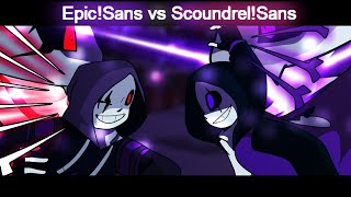 Epic Sans VS Scoundrel Sans русская озвучка [upl. by Llehcam876]